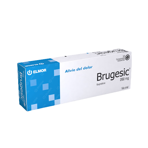BRUGESIC (IBUPROFENO) 200MG X 10 COMPRIMIDOS RECUBIERTOS (ELMOR)