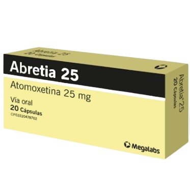 ABRETIA (ATOMOXETINA) 25MG X 20 CAPSULAS (MEGALABS)