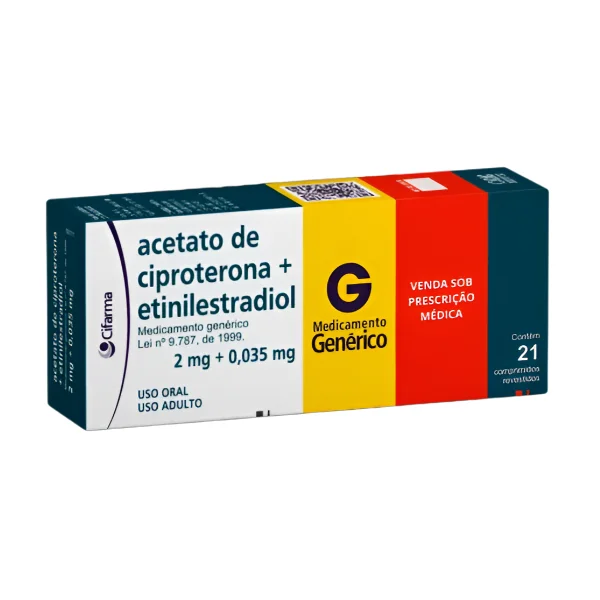ACETATO DE CIPROTERONA + ETINILESTRADIOL 2MG/0.035MG X 21 COMPRIMIDOS (MAMBRA)