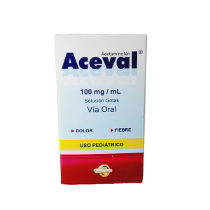 ACEVAL PEDIÁTRICO (ACETAMINOFEN) 100MG/ML X 30 ML (VALMORCA)