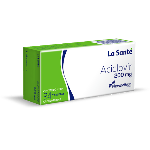 ACICLOVIR 200MG X 24 TABLETAS (LA SANTE)