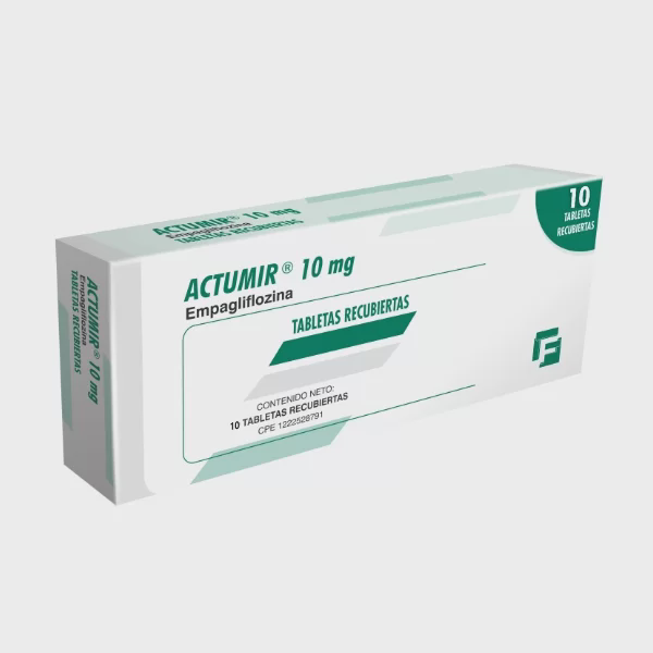 ACTUMIR (EMPAGLIFOCINA) 10MG X 10 TABLETAS RECUBIERTAS (FARMA)