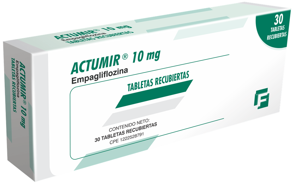 ACTUMIR (EMPAGLIFOCINA) 10MG X 30 TABLETAS RECUBIERTAS (FARMA)