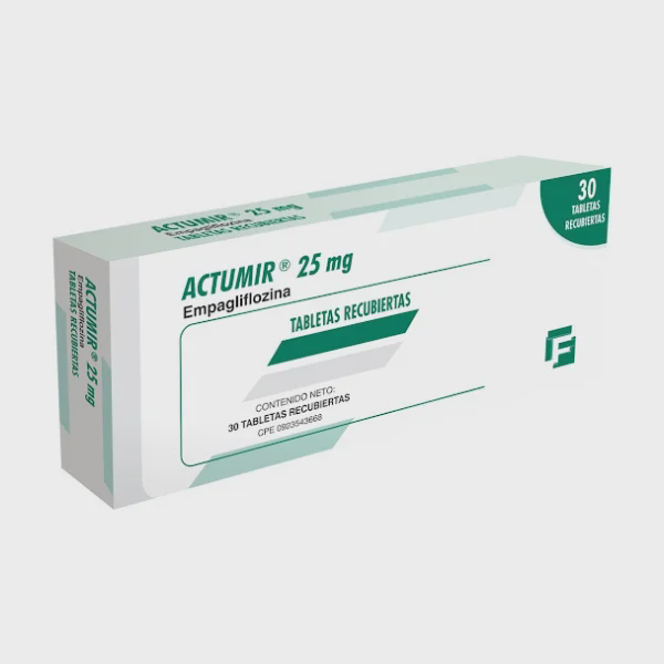 ACTUMIR (EMPAGLIFOZINA) 25MG  X 30 TABLETAS RECUBIERTAS (FARMA)