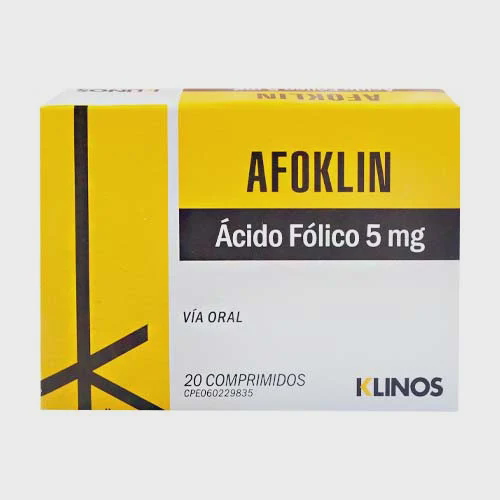 AFOKLIN (ACIDO FOLICO) 5MG X 20 COMPRIMIDOS (MEGALABS)