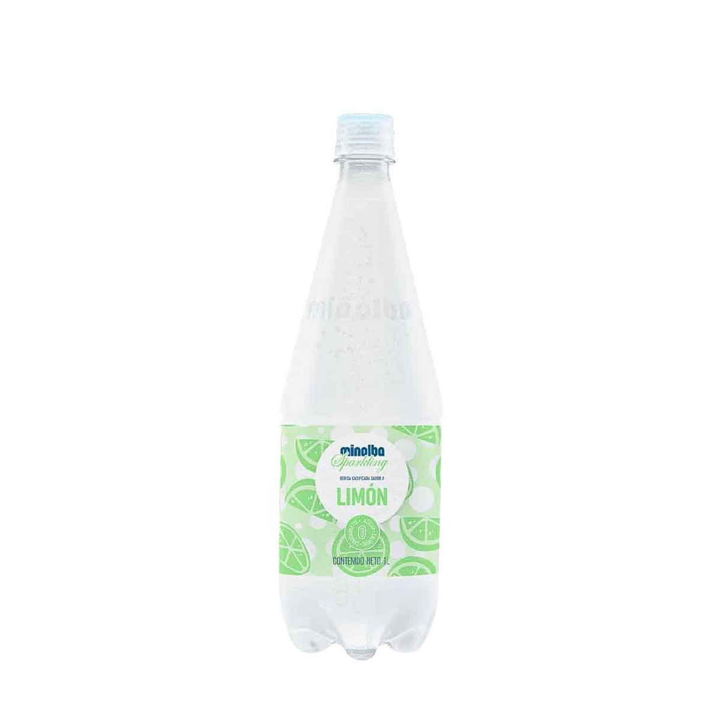 AGUA MINALBA SPARKLING LIMÓN X 1L