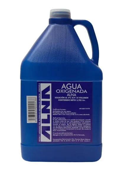 AGUA OXIGENADA   X 1 GALÓN DE 3.785LT (FARMQUIMICA)