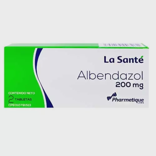 ALBENDAZOL 200MG X 2 TABLETAS (LA SANTE)