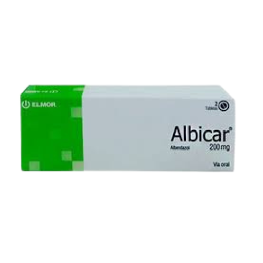 ALBICAR (ALBENDAZOL) 200MG X 2 TABLETAS (ELMOR)