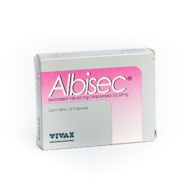 ALBISEC (ITRACONAZOL - SECNIDAZOL) 166.66MG - 33.33MG X 12 CAPSULAS (VIVAX)