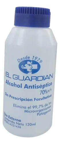ALCOHOL ANTISEPTICO 70% X 120ML (FARMQUIMICA)