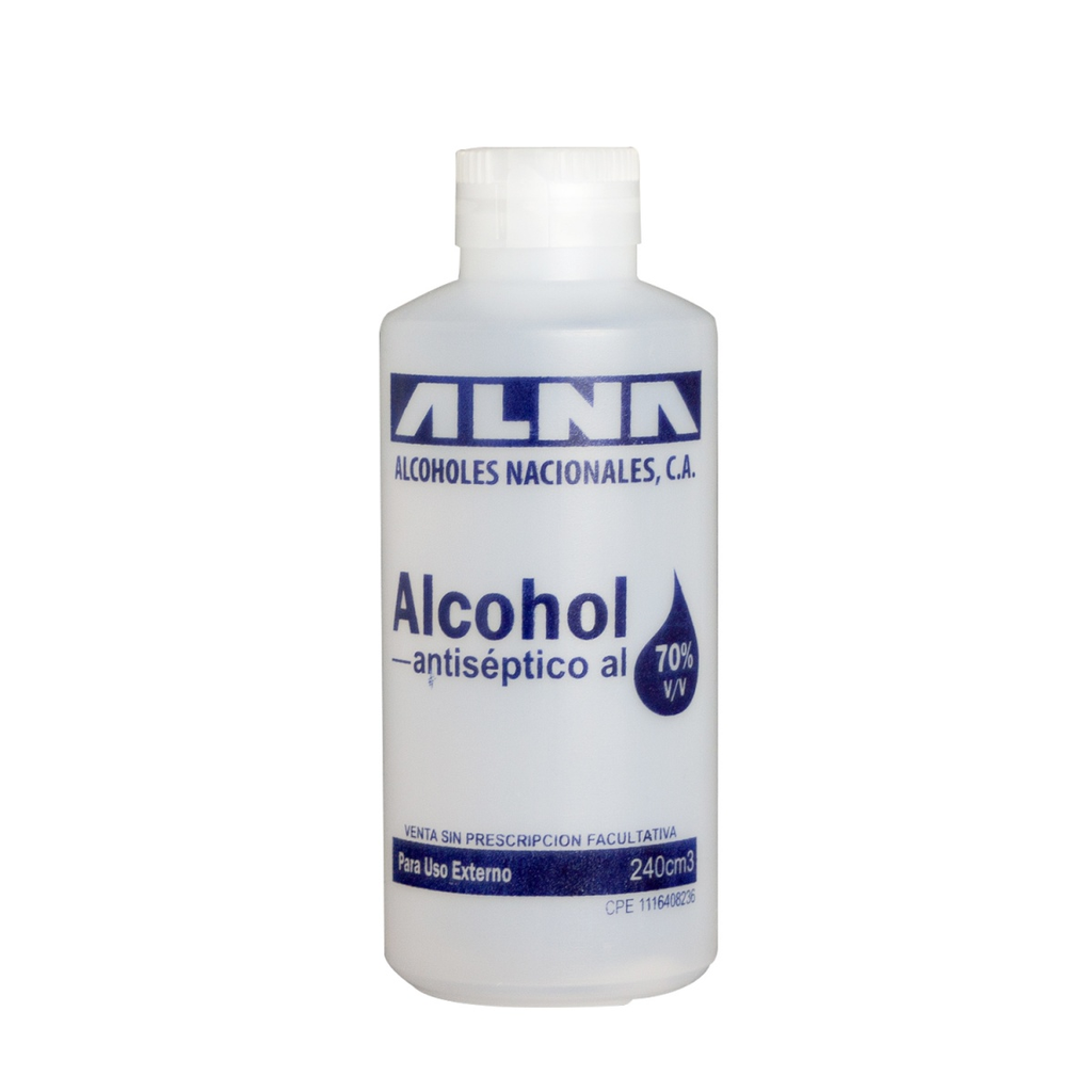 ALCOHOL ANTISEPTICO 70% X 240CC (ALNA)