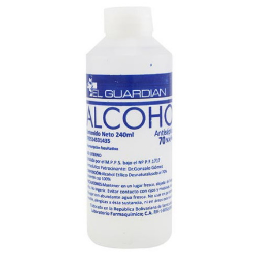 ALCOHOL ANTISEPTICO 70% X 240ML (FARMQUIMICA)