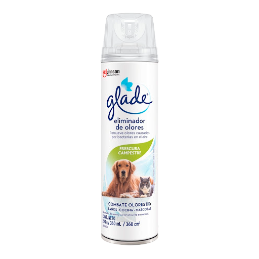 AMBIENTADOR AEROSOL ELIMINADOR DE OLORES FRESCURA CAMPESTRE X 360ML (GLADE)