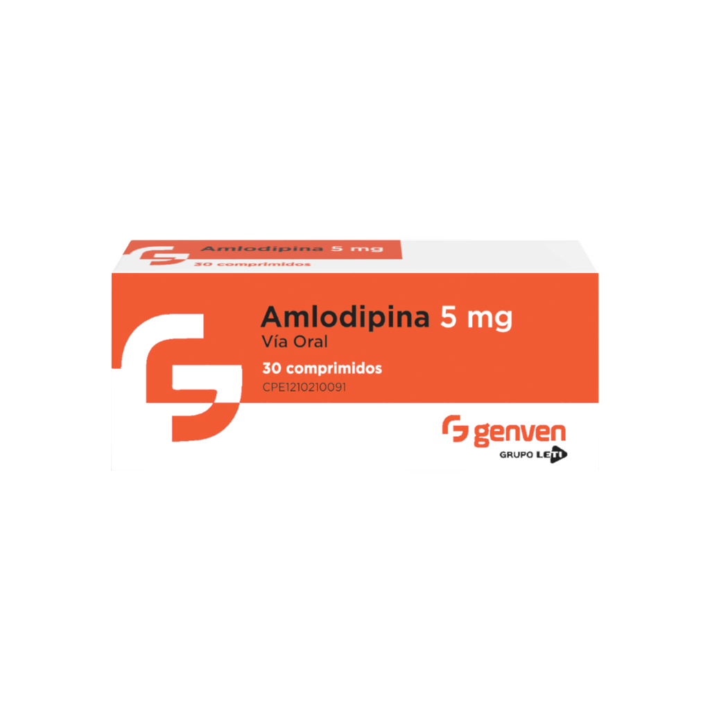 AMLODIPINA 5MG X 30 COMPRIMIDOS (GENVEN)