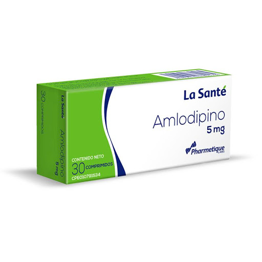 AMLODIPINA 5MG X 30 COMPRIMIDOS (LA SANTE)