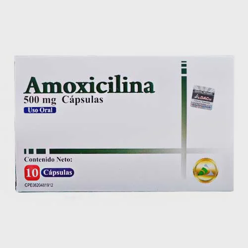 AMOXICILINA  500MG X 10 CAPSULAS (DACC 55)
