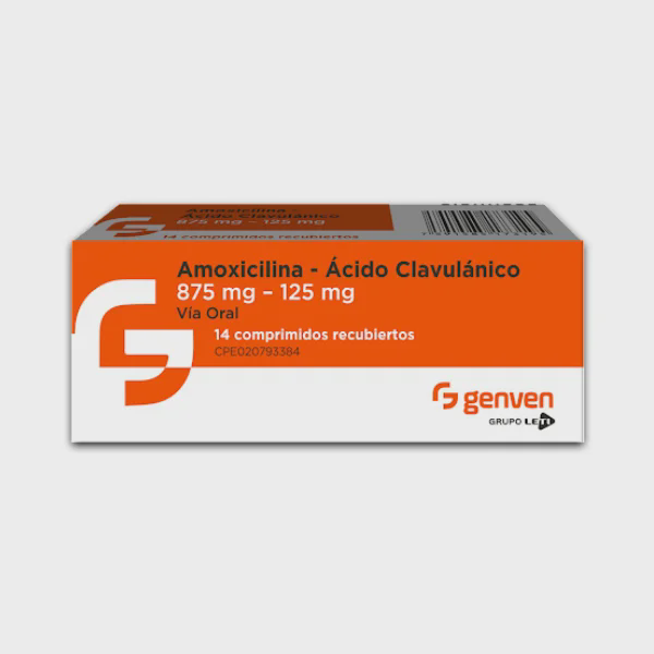 AMOXICILINA - ACIDO CLAVULANICO 875MG-125MG X 14 COMPRIMIDOS (GENVEN)