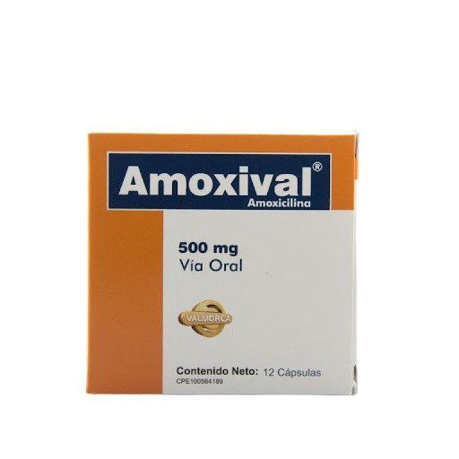 AMOXIVAL (AMOXICILINA) 500MG X 12 CAPSULAS (VALMORCA)