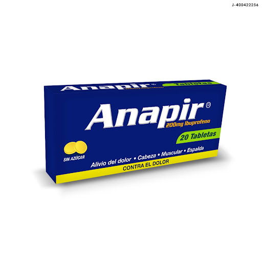 ANAPIR (IBUPROFENO) 200MG X 20 TABLETAS (FC PHARMA)