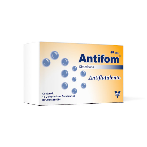 ANTIFOM (SIMETICONA) 40MG X 10 TABLETAS MASTICABLES (VARGAS)