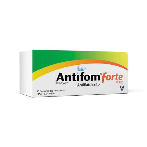 ANTIFOM FORTE (SIMETICONA) 160MG X 10 COMPRIMIDOS RECUBIERTOS (VARGAS)