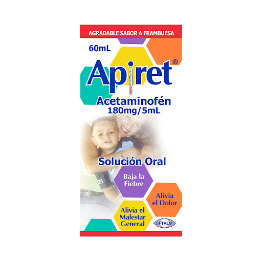 APIRET SOLUCIÓN (ACETAMINOFEN) 180MG/5ML X 60ML (OFTALMI)