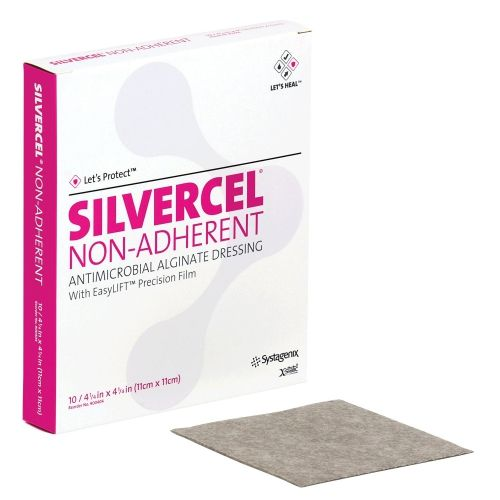 APOSITO SILVERCELL NON-ADHERENT 11CM X 11CM (SYSTAGENIX)