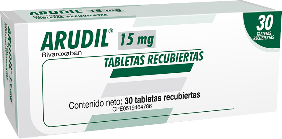 ARUDIL (RIVAROXABAN) 15MG X 10 TABLETAS RECUBIERTAS (FARMA)