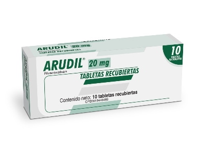 ARUDIL (RIVAROXABAN) 20MG X 10 TABLETAS RECUBIERTAS (FARMA)