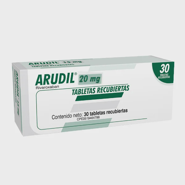 ARUDIL (RIVAROXABAN) 20MG X 30 TABLETAS RECUBIERTAS (FARMA)