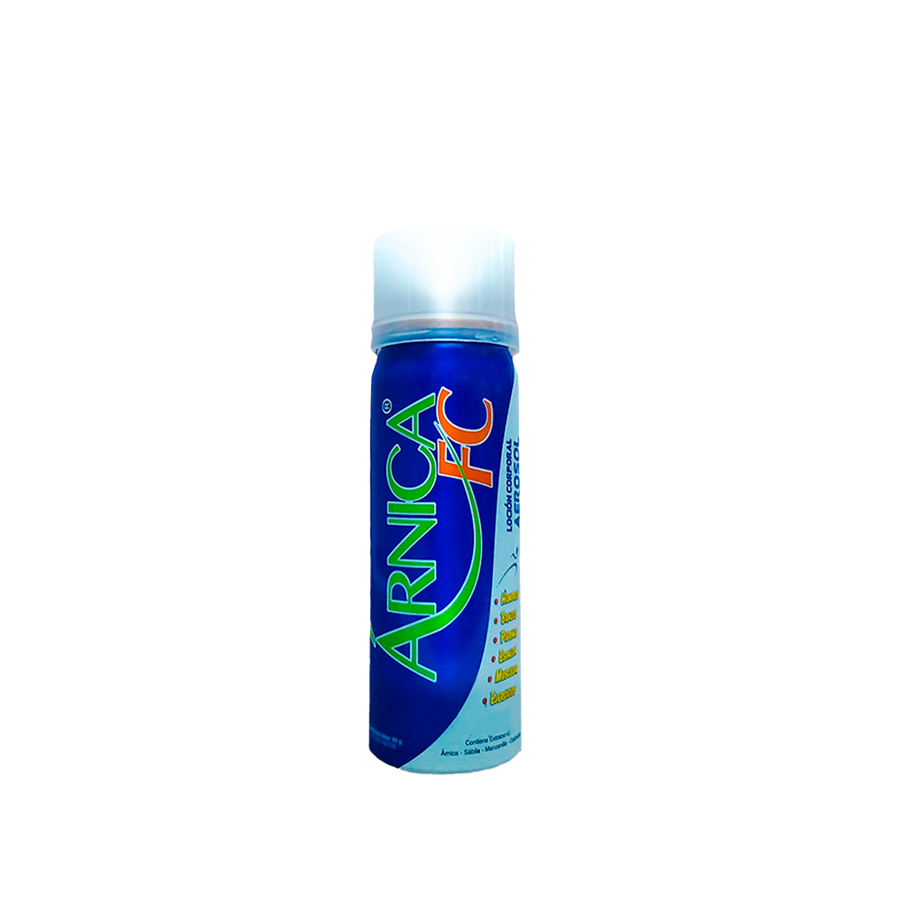 ARNICA FC AEROSOL (ARNICA - SABILA - MANZANILLA - CALENDULA - ALCANFOR - MENTOL)  X 64GR (FC PHARMA)