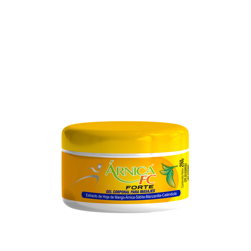 ARNICA FC FORTE GEL (MANGO - ARNICA - SABILA - MANZANILLA - CALENDULA - ALCANFOR - MENTOL)  X 250GR (FC PHARMA)