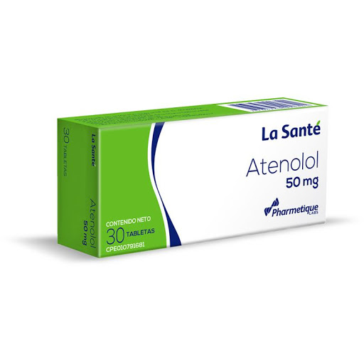 ATENOLOL  50MG X 30 TABLETAS (LA SANTE)