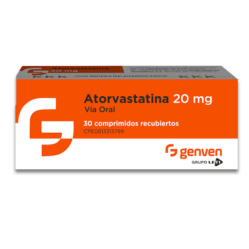 ATORVASTATINA  20MG X 30 COMPRIMIDOS (GENVEN)