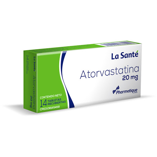 ATORVASTATINA 20MG X 14 TABLETAS (LA SANTE)