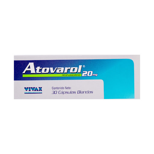 ATOVAROL (ATORVASTATINA) 20MG X 30 CAPSULAS BLANDAS (VIVAX)