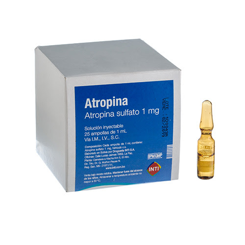 ATROPINA SULFATO 1 MG / 1 ML X 1 AMPOLLA