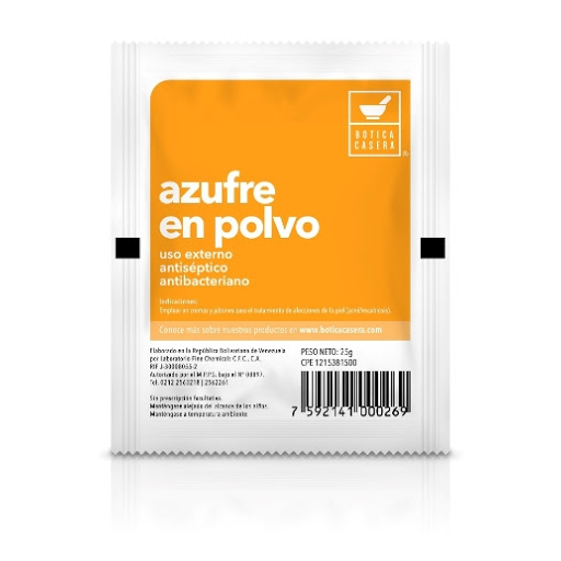 AZUFRE EN POLVO   X 25GR (BOTICA)