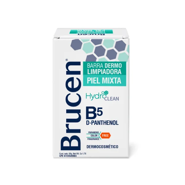 BARRA DERMOLIMPIADORA PIEL MIXTA CON B5 X 90GR (BRUCEN)