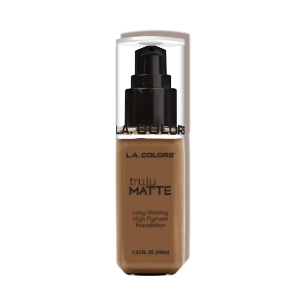 BASE DE MAQUILLAJE TRULY MATTE FOUNDATION-CAPPUCCINO 40ML (LA COLORS)