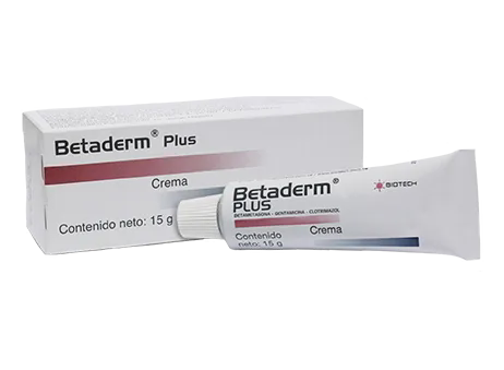 BETADERM PLUS CREMA (BETAMETASONA - CLOTRIMAZOL - GENTAMICINA)  X 15GR (BIOTECH)