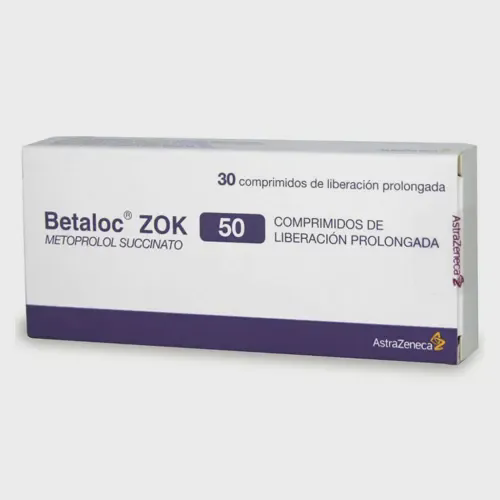 BETALOC ZOK (SUCCINATO DE METOPROLOL) 47.5MG X 30 COMPRIMIDOS (ASTRAZENECA)