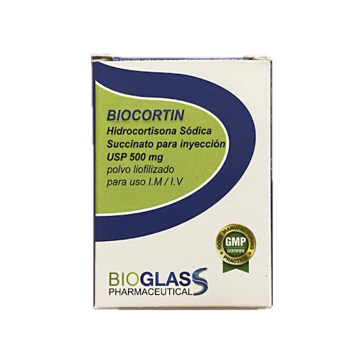 BIOCORTIN (HIDROCORTISONA) 500MG X 1 VIAL (BIOGLAS)