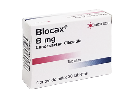 BLOCAX (CANDESARTAN CILEXETILO) 8MG X 30 TABLETAS (BIOTECH)