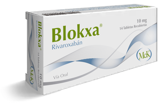 BLOKXA (RIVAROXABAN) 10MG X 14 TABLETAS RECUBIERTAS (CALOX)