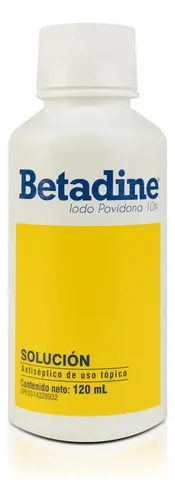 BETADINE SOLUCION IODADA (YODO POVIDONA) 10% X 120ML (FARMA)