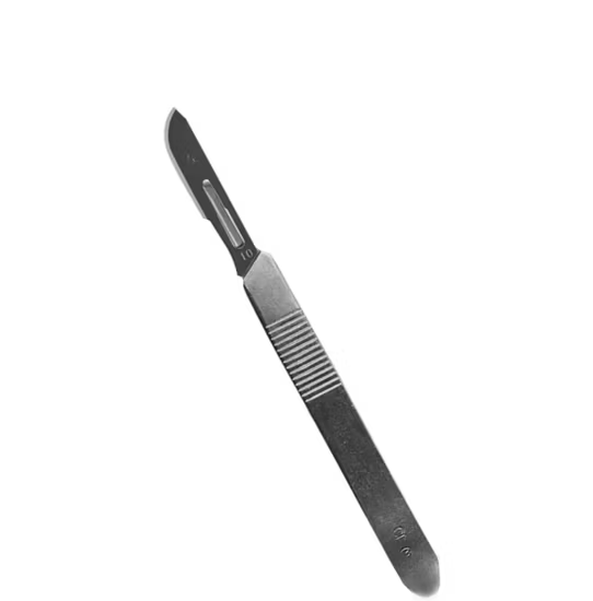 BISTURI DE ACERO ESTERIL DE CARBON TAMAÑO 20   X 1 UNIDAD (SUQUIR)