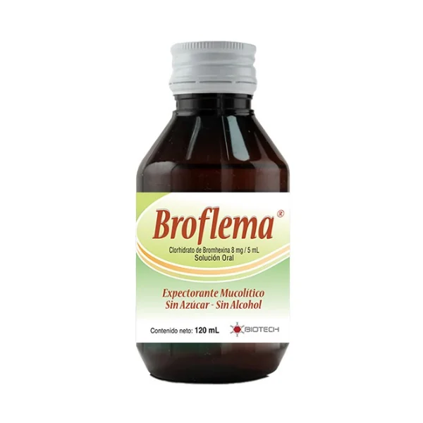 BROFLEMA JARABE (CLORHIDRATO DE BROMEXINA) 8MG/5ML X 120ML (BIOTECH)