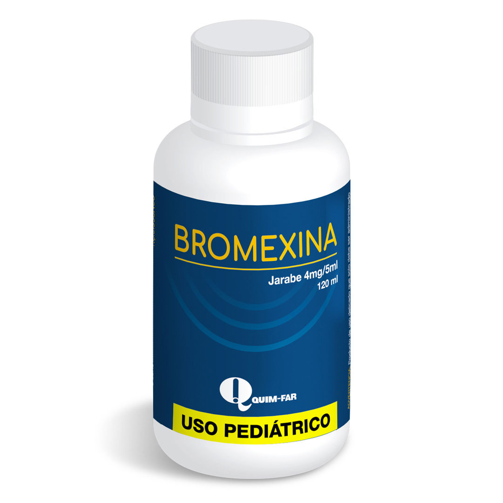 BROMEXINA JARABE  4MG/5ML X 120ML (QUIM-FAR)